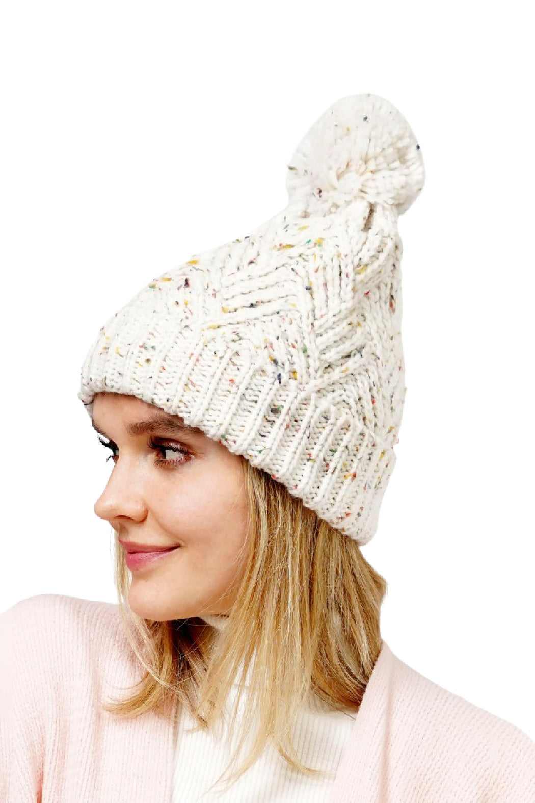 Flecked Knit Beanie