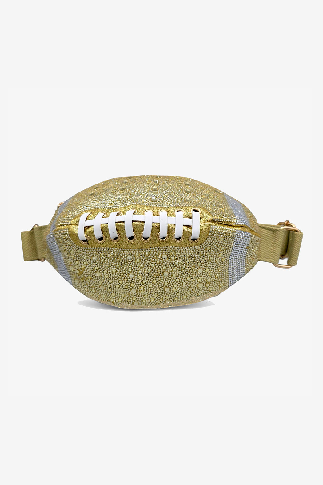 Crystal Laced Up Football Sling Bag