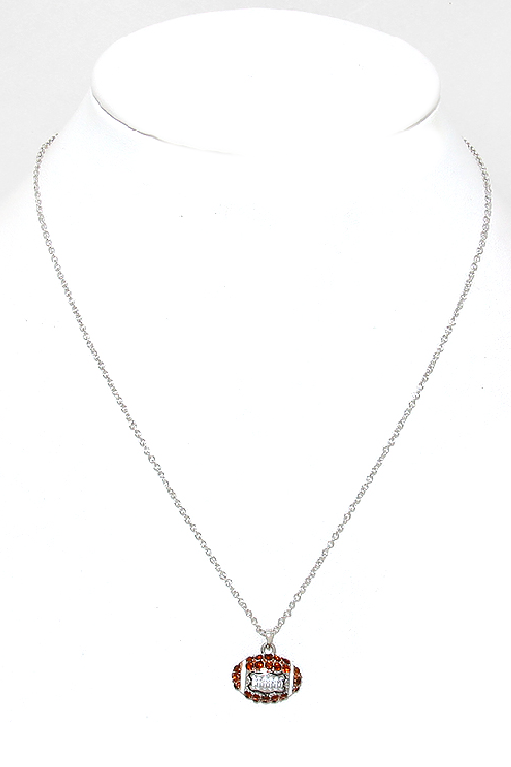 Crystal Football Necklace