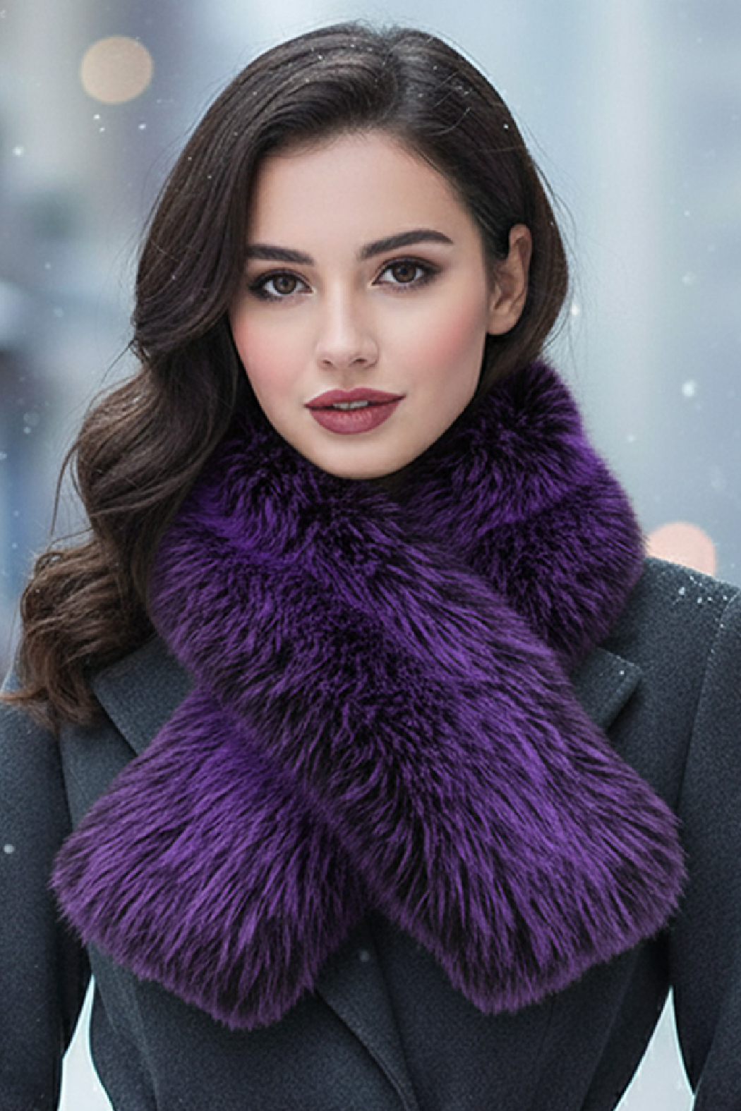 Plush Faux Fur Scarf