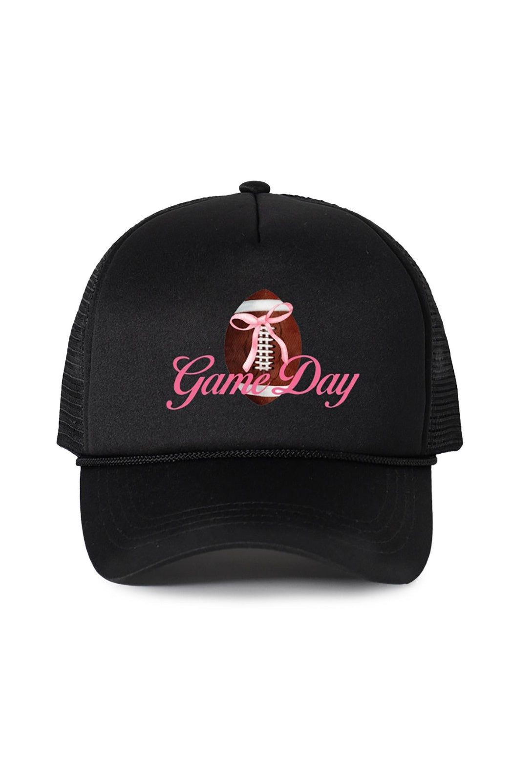 Pink Bow Game Day Trucker Hat