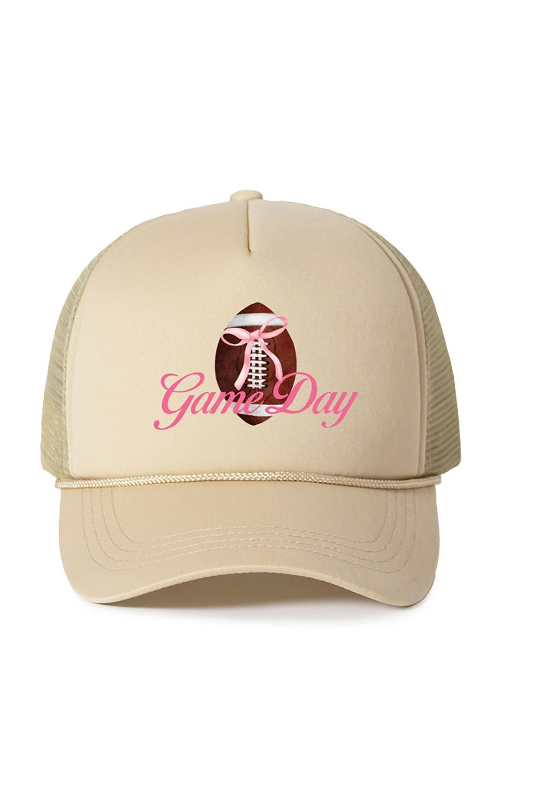 Pink Bow Game Day Trucker Hat