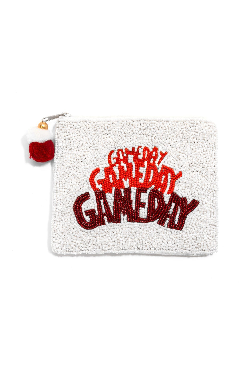 Game Day x 3 Beaded Pouch Bag