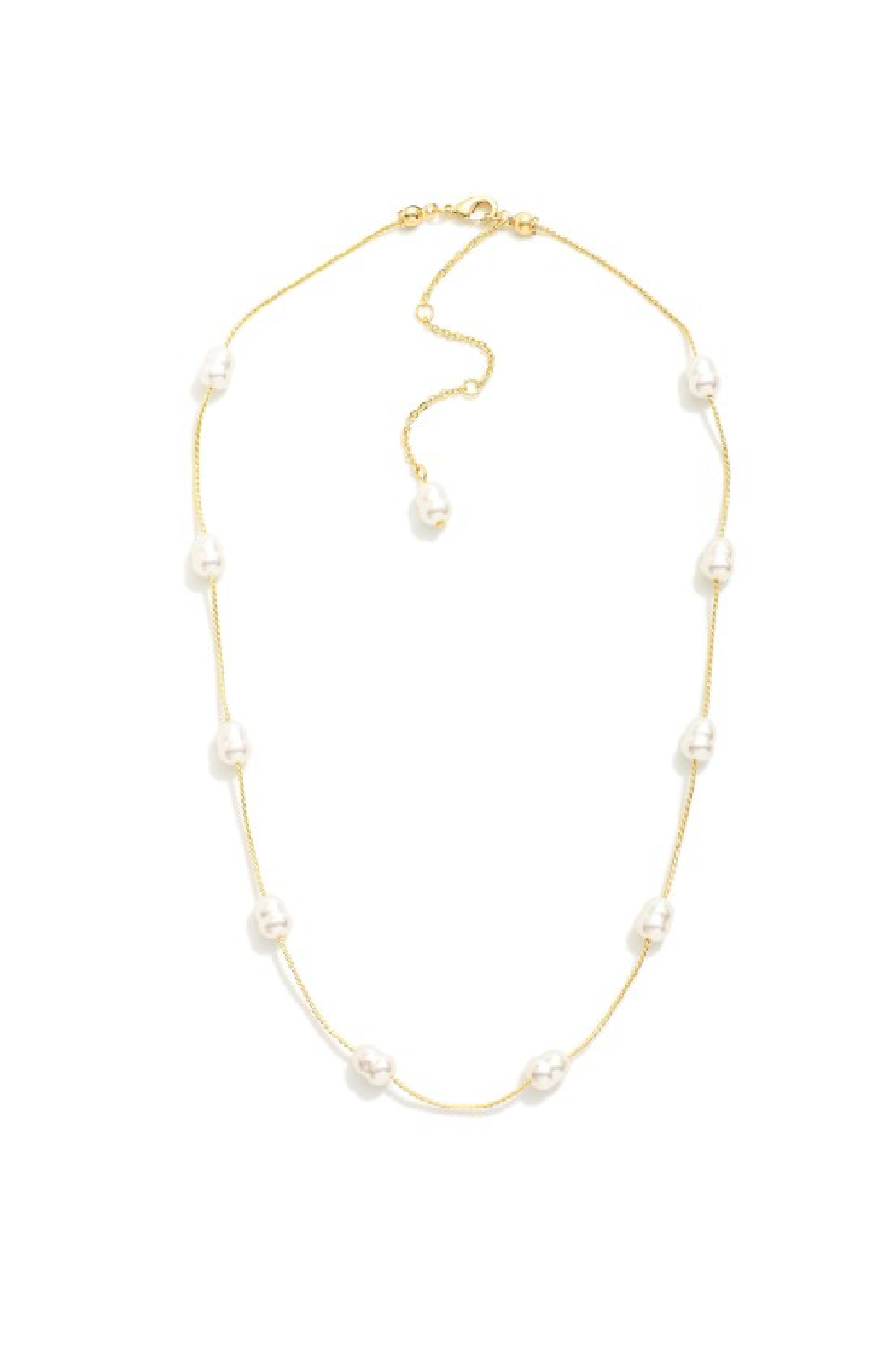 Classic Pearl and Chain Necklace