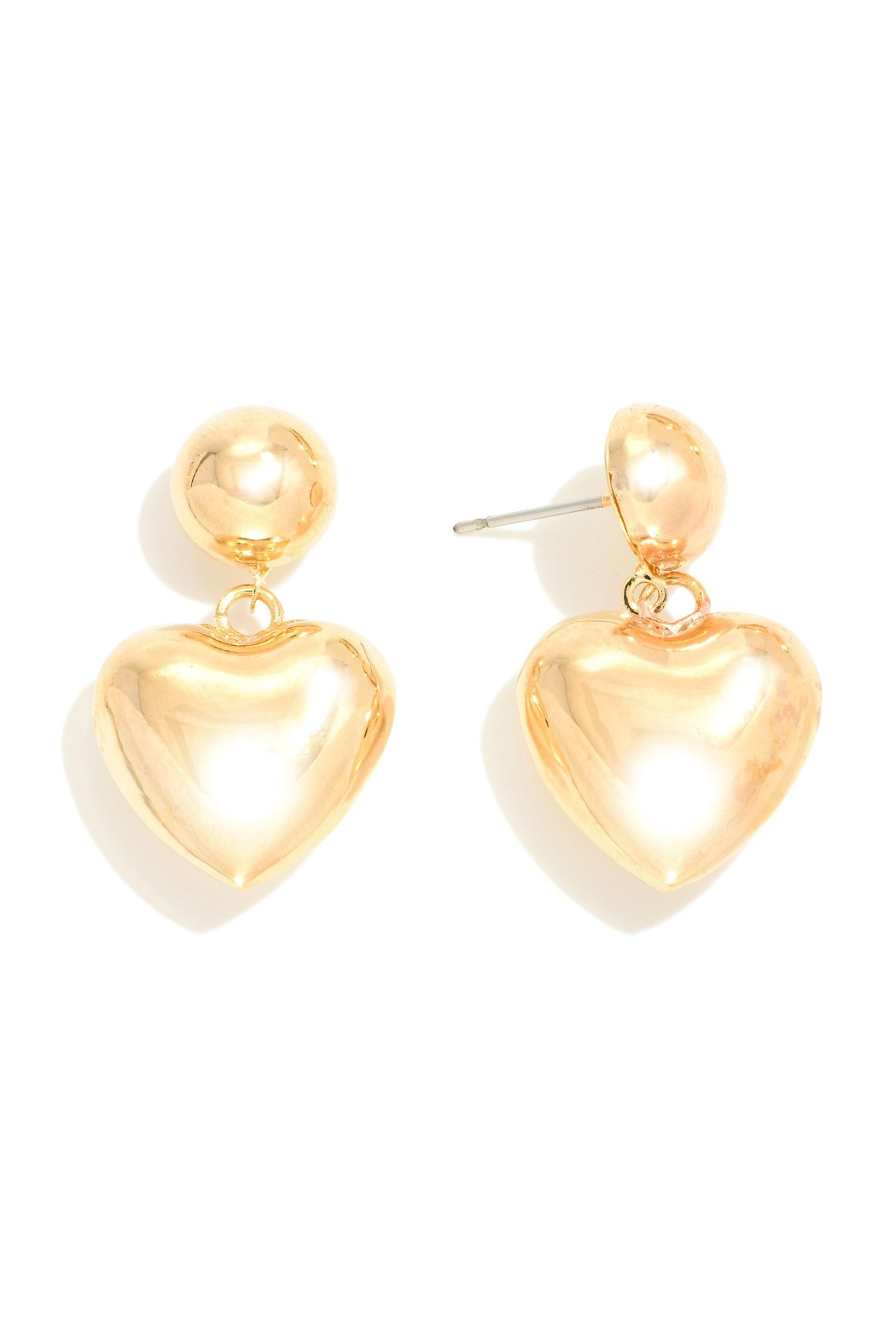 Small Puffy Heart Earrings