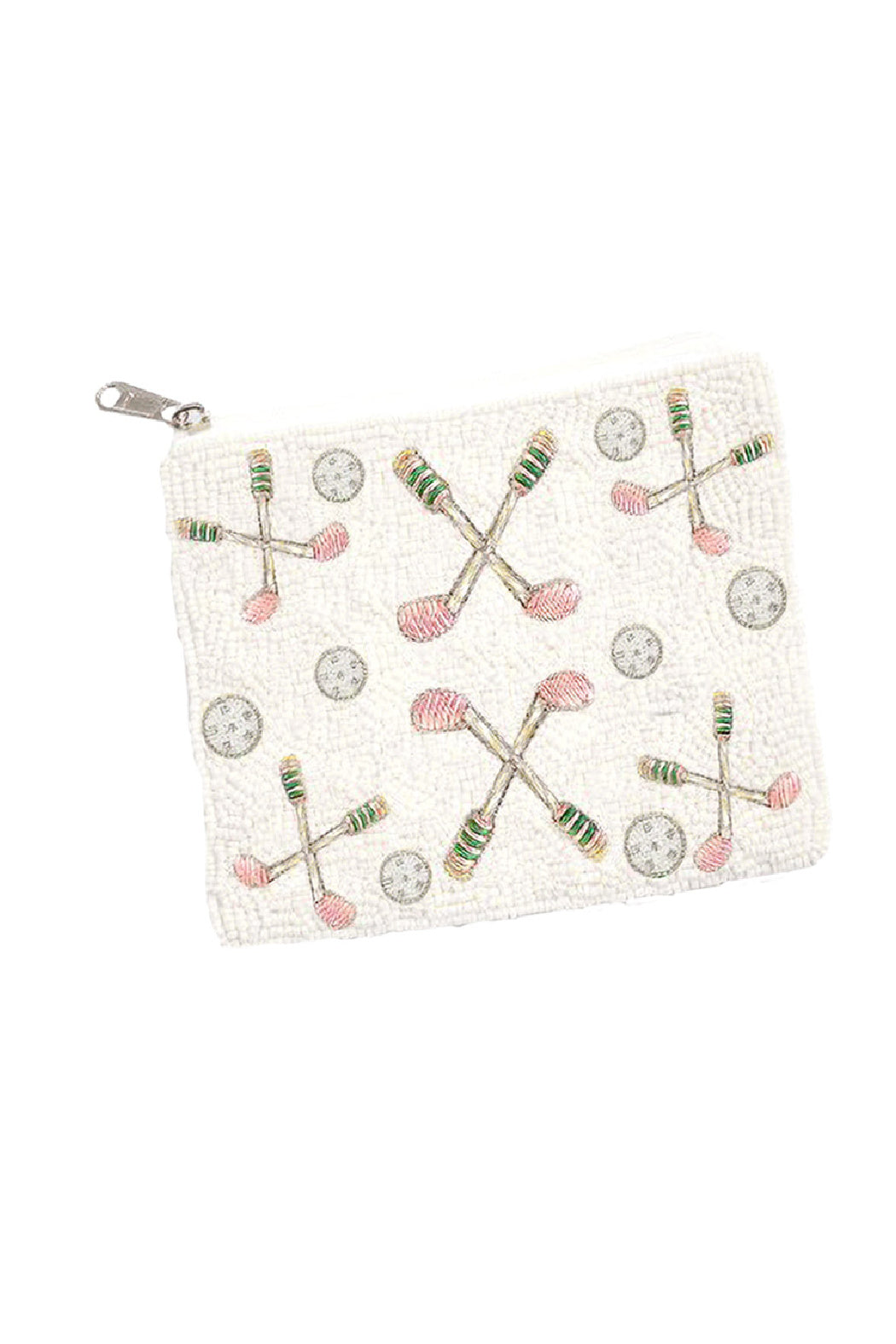 Clubs and Balls Beaded Pouch