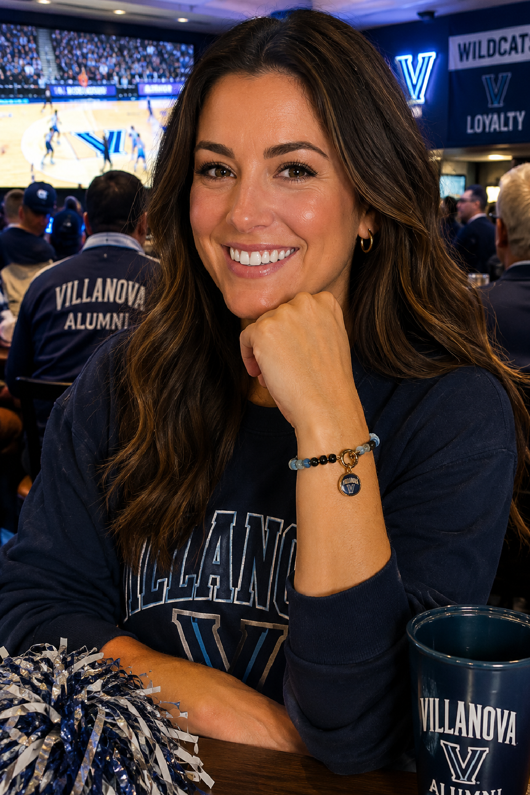 Villanova Gradient Bead Charm Bracelet