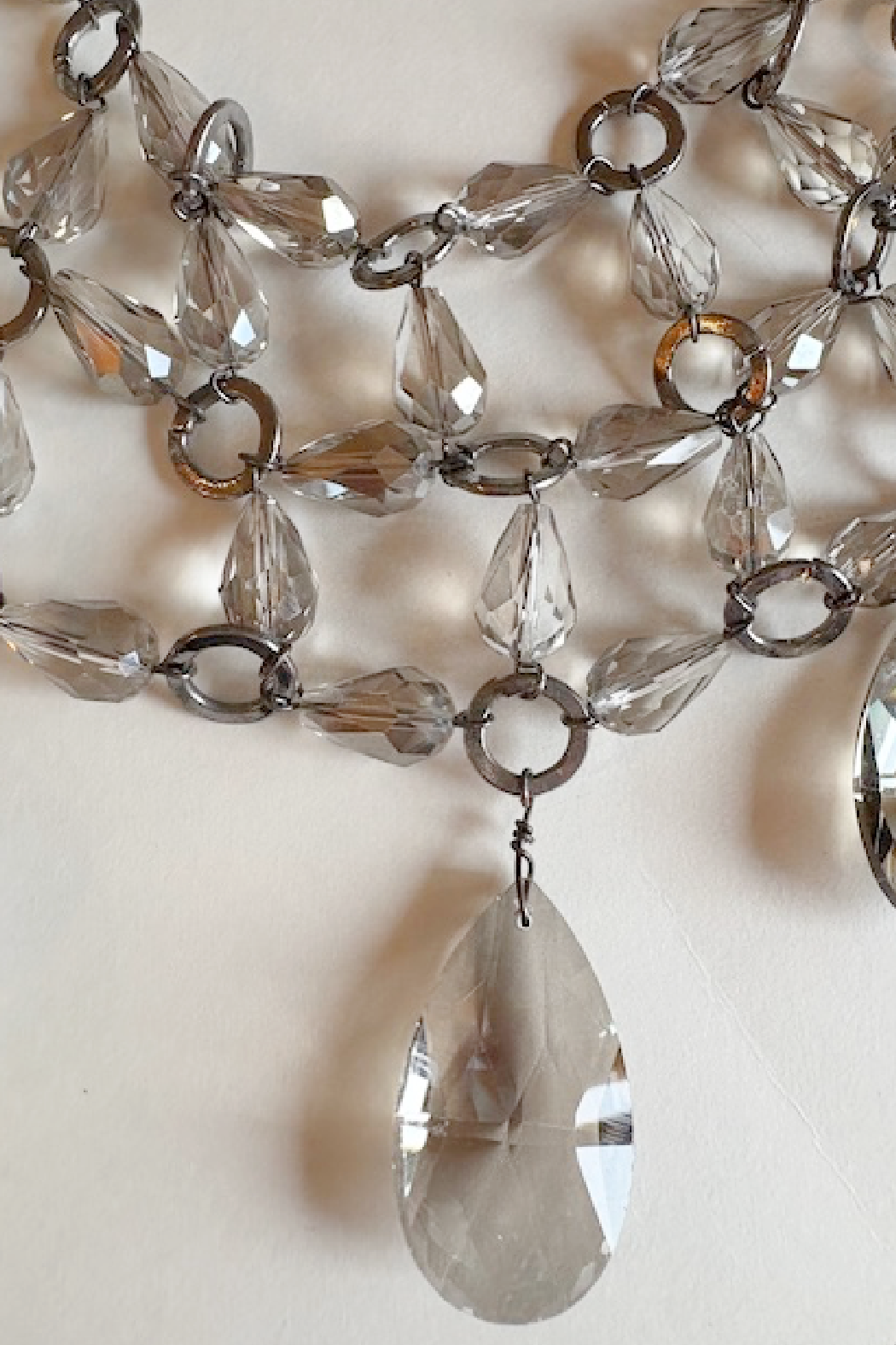 Smoky Crystal Statement Necklace