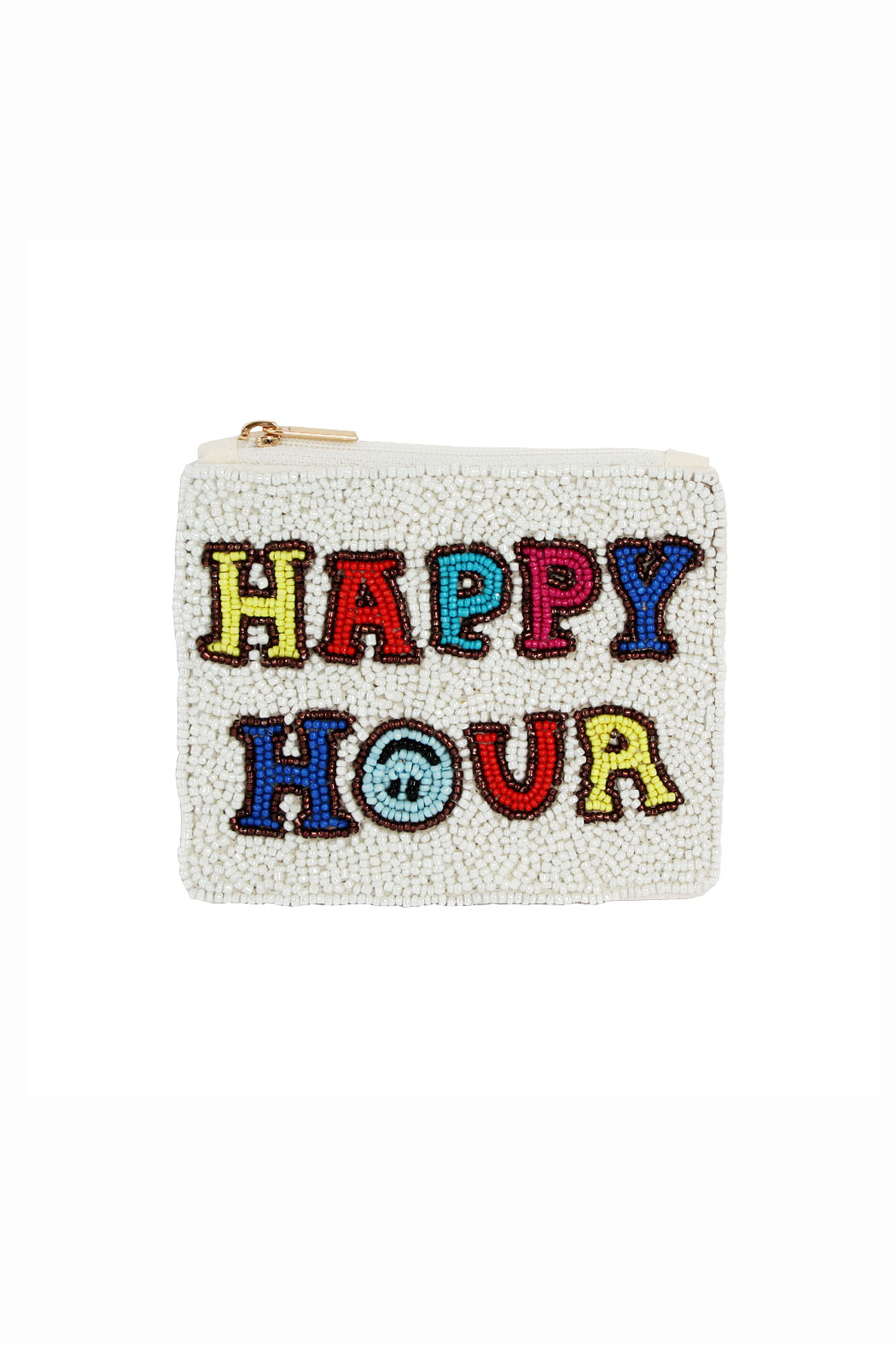 Happy Hour Beaded Pouch Bag