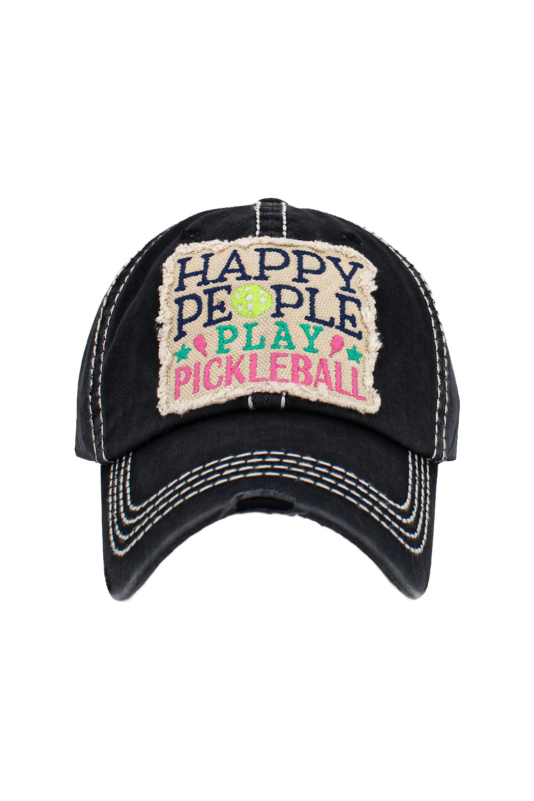 Happy People Play Pickleball Cap
