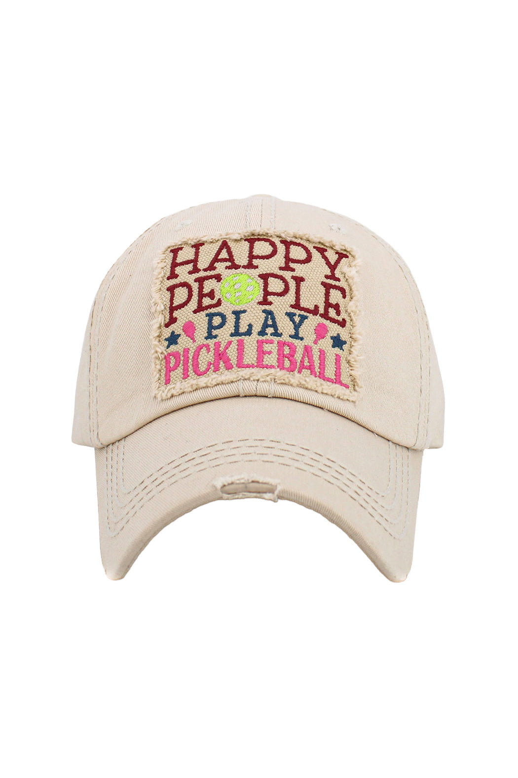 Happy People Play Pickleball Cap