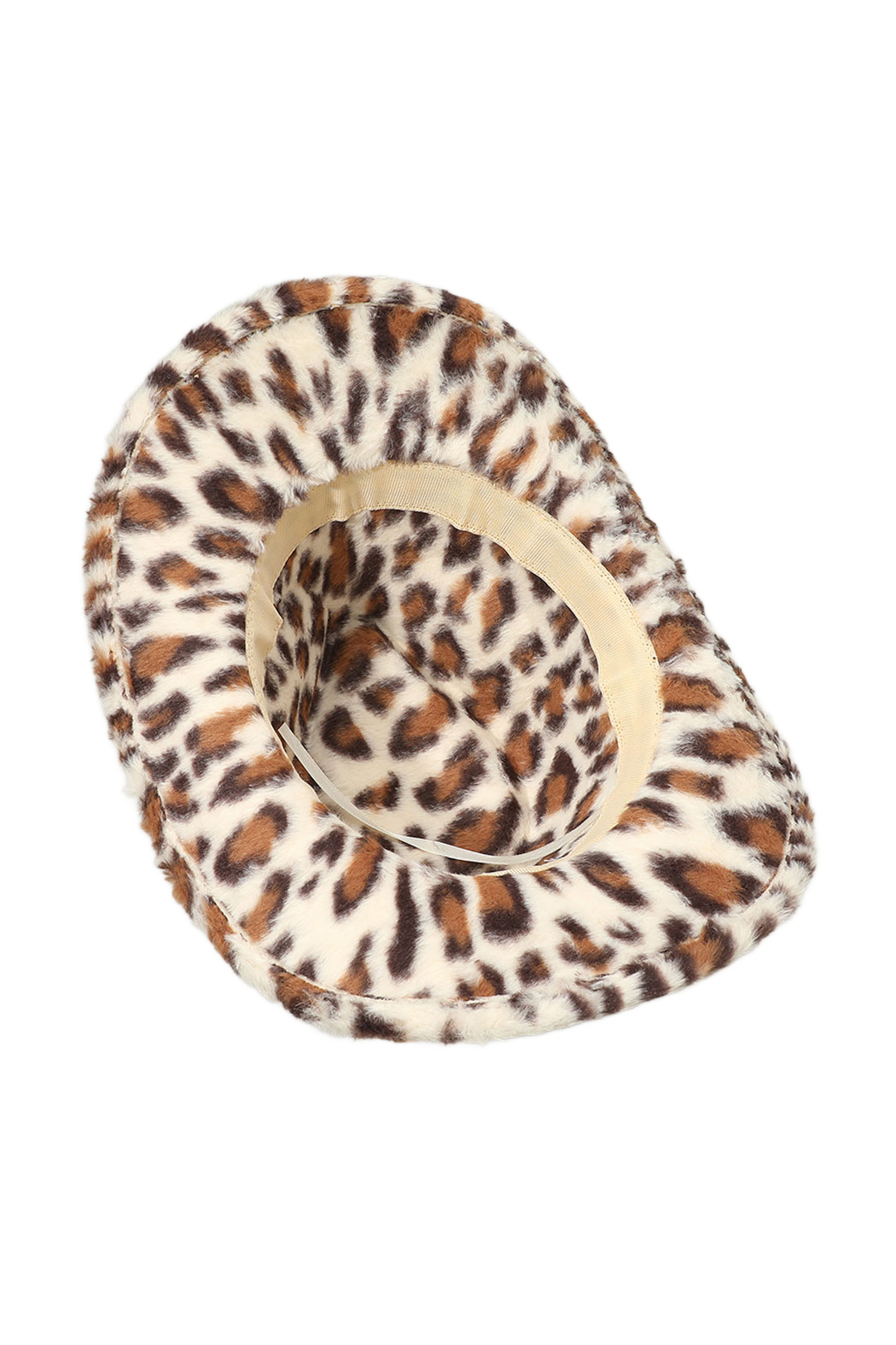 Fur Leopard Cowboy Hat