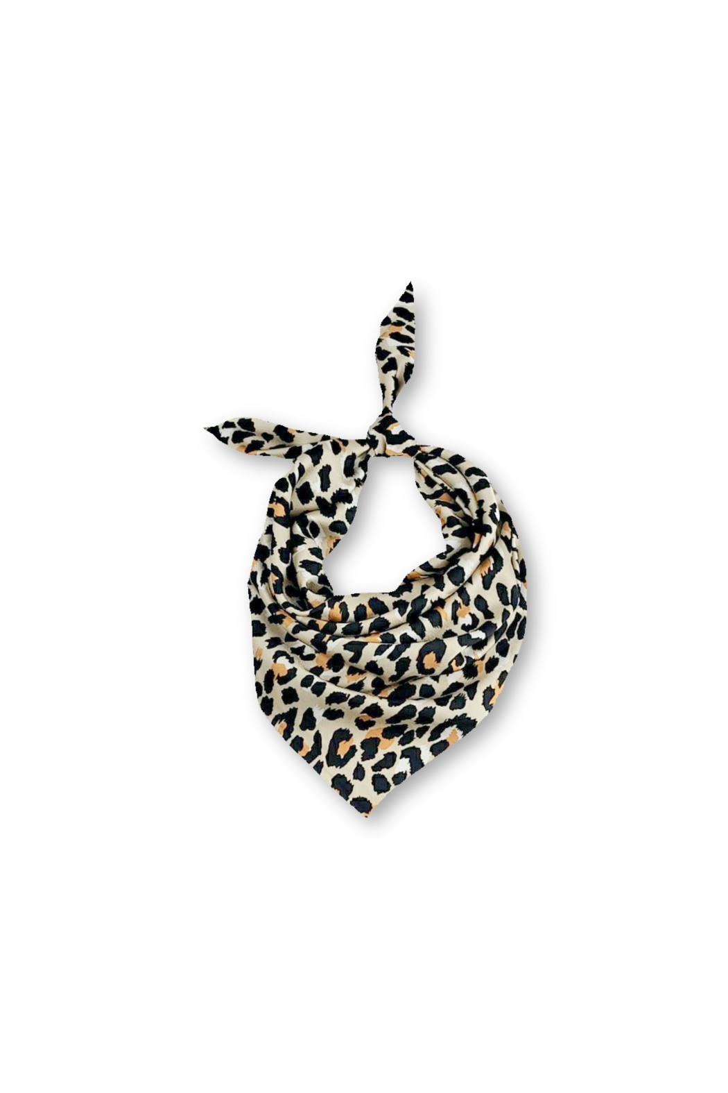 Square Satin Leopard Scarf