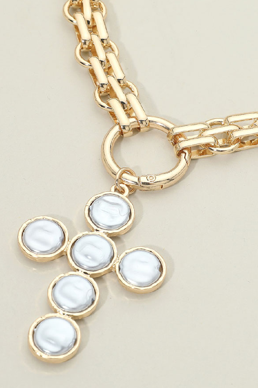 Pearl Cross Necklace
