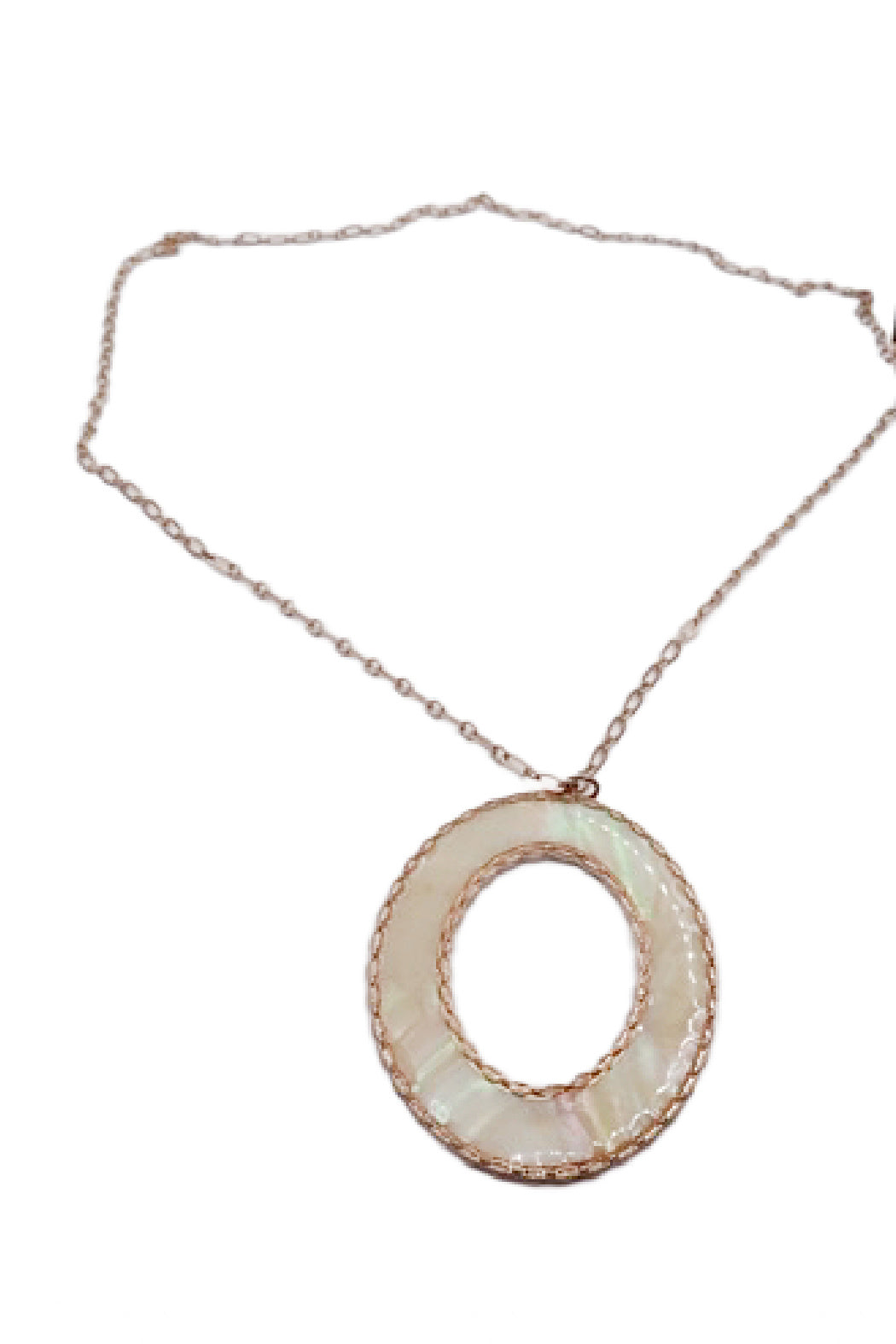 Mother of Pearl Oval Necklace