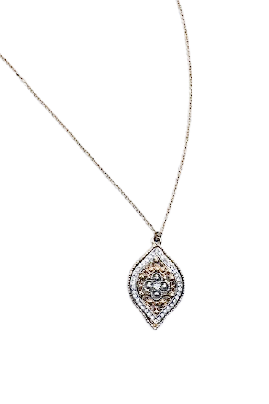 Marquis Filigree Cz Necklace