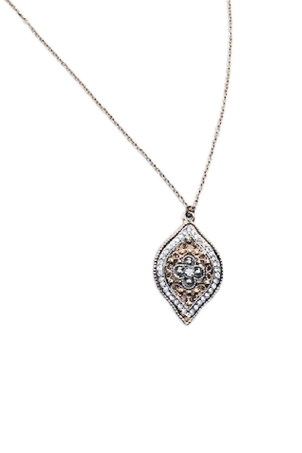 Marquis Filigree Cz Necklace