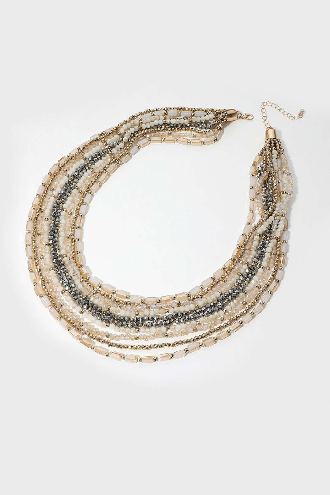 Faceted Bead Statement Necklace