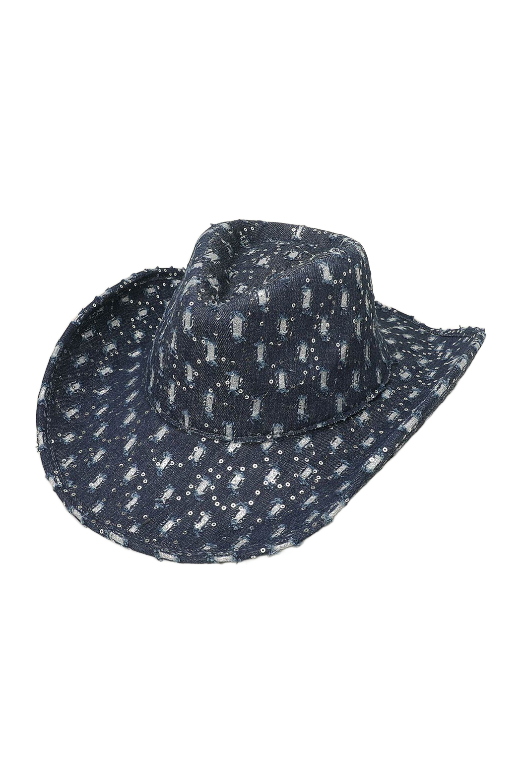 Sparkly Denim Cowboy Hat