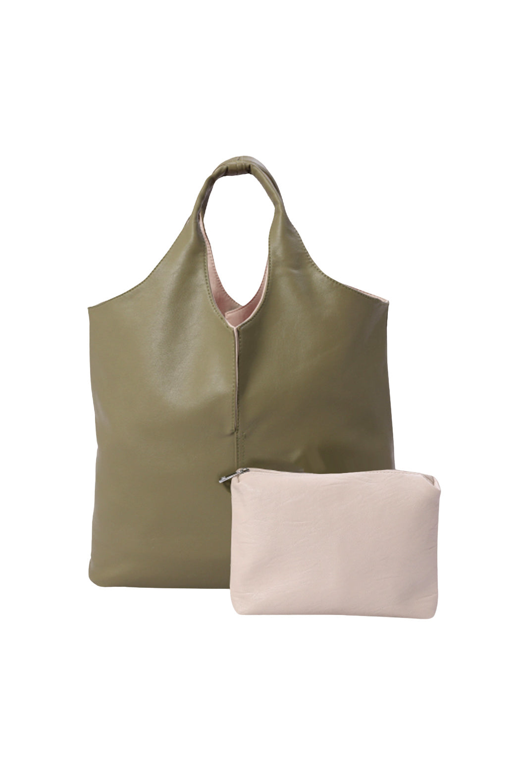 Reversible with Pouch Vegan Leather Bag