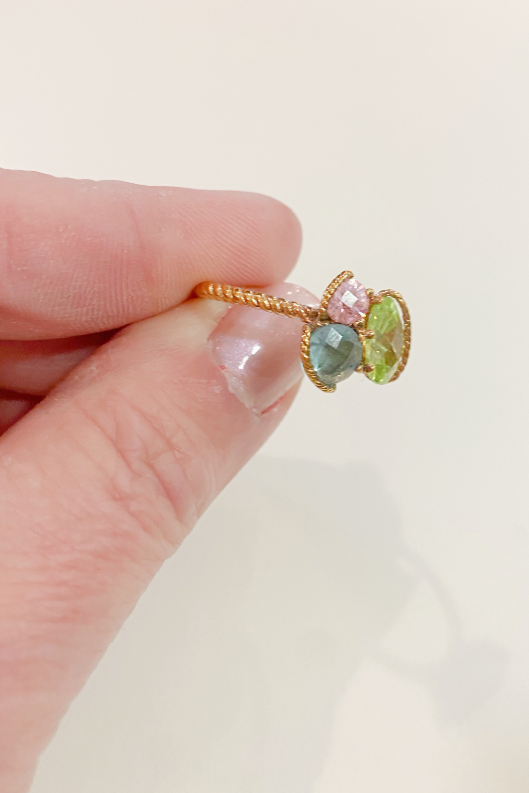 Pastel Cubic Zirconia Ring