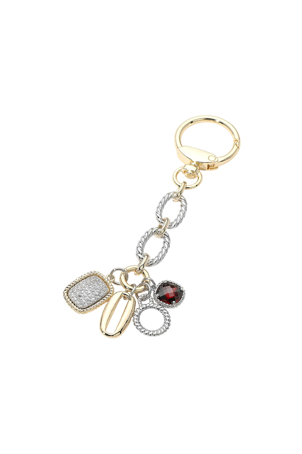 Gold Plated Keychain J Bag Charm