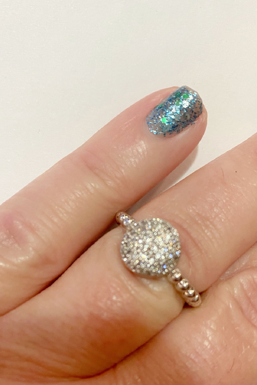 Round Cz Pave Ring