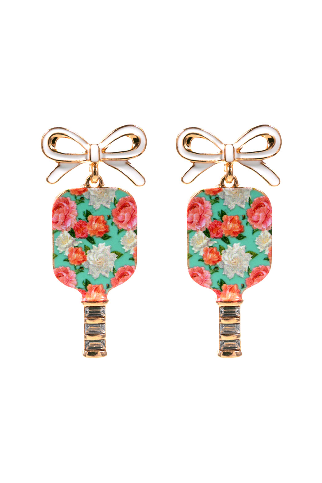Pickleball Bow Earrings