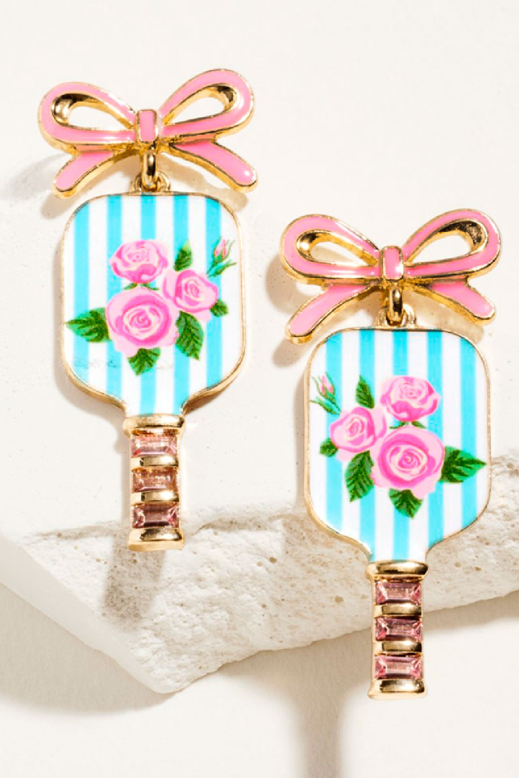 Pickleball Bow Earrings