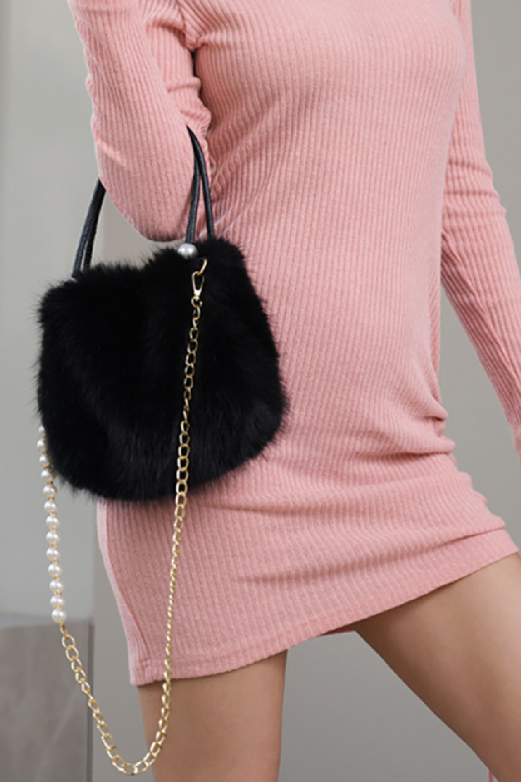 Faux Fur Crossbody Bag