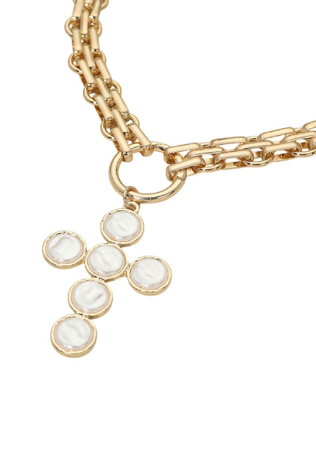 Pearl Cross Necklace