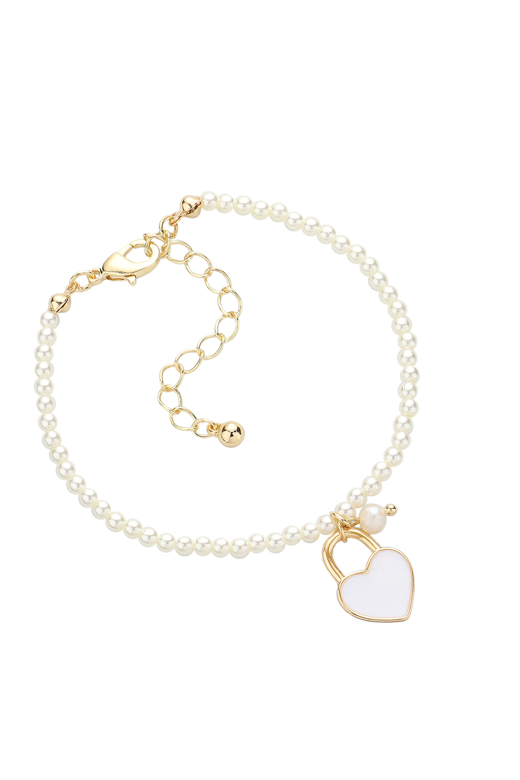 Mother of Pearl Heart Bracelet