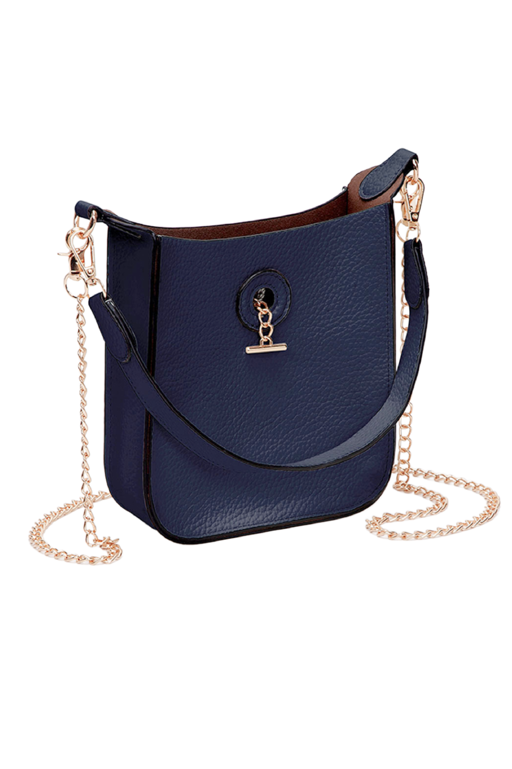 Pebbled Vegan Leather Shoulder Crossbody Bag