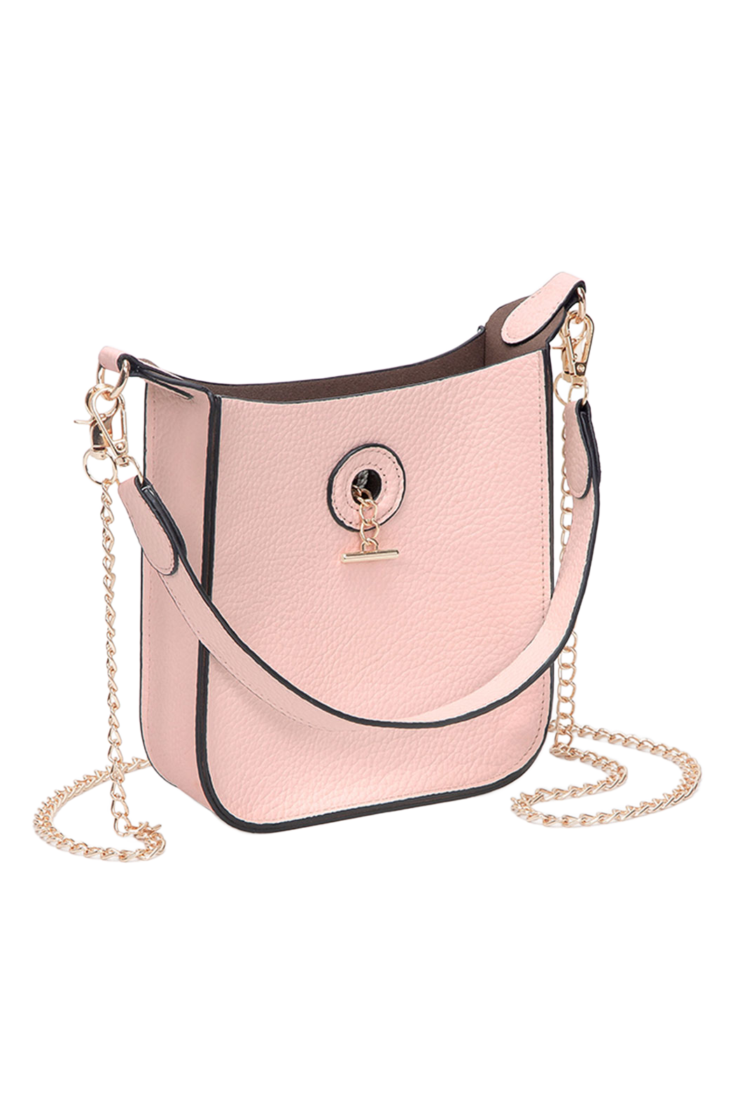 Pebbled Vegan Leather Shoulder Crossbody Bag