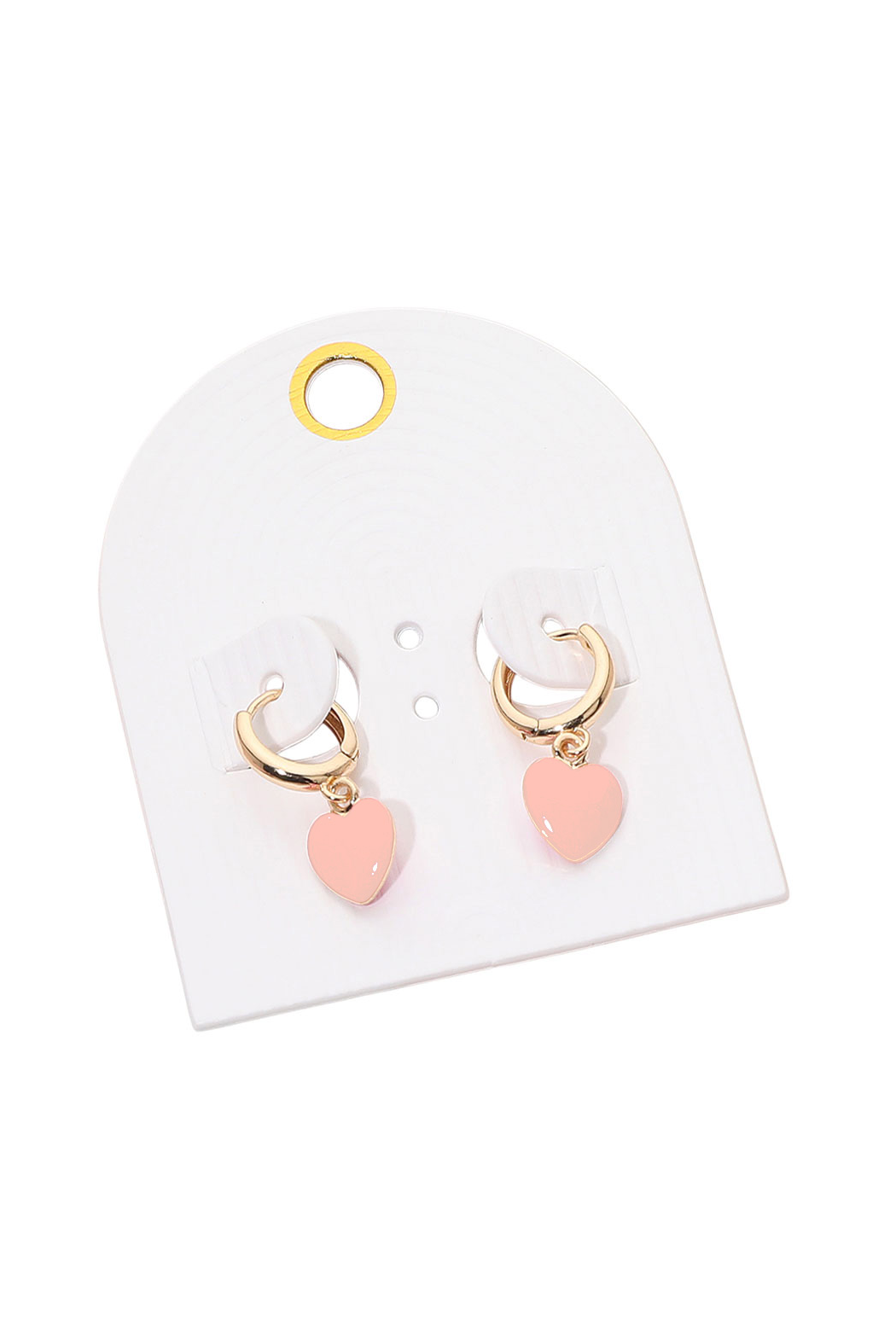 Petite Heart Huggie Hoops