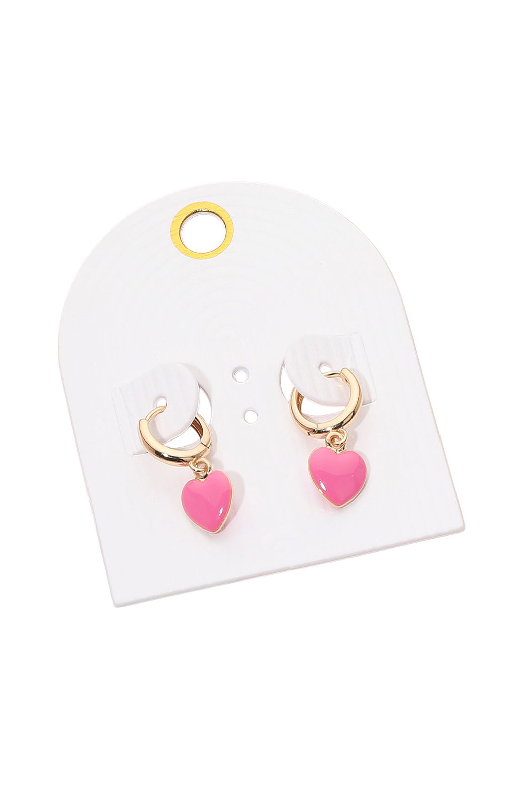 Petite Heart Huggie Hoops