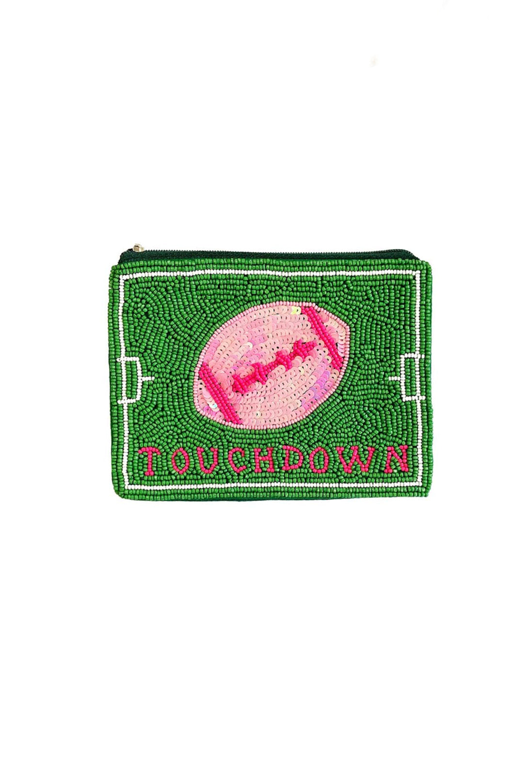 Touchdown Beaded Pouch