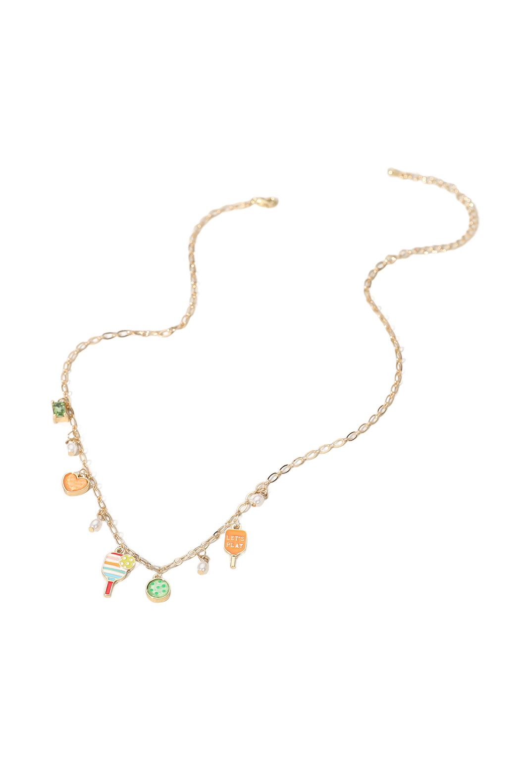 Pickleball Charm Necklace