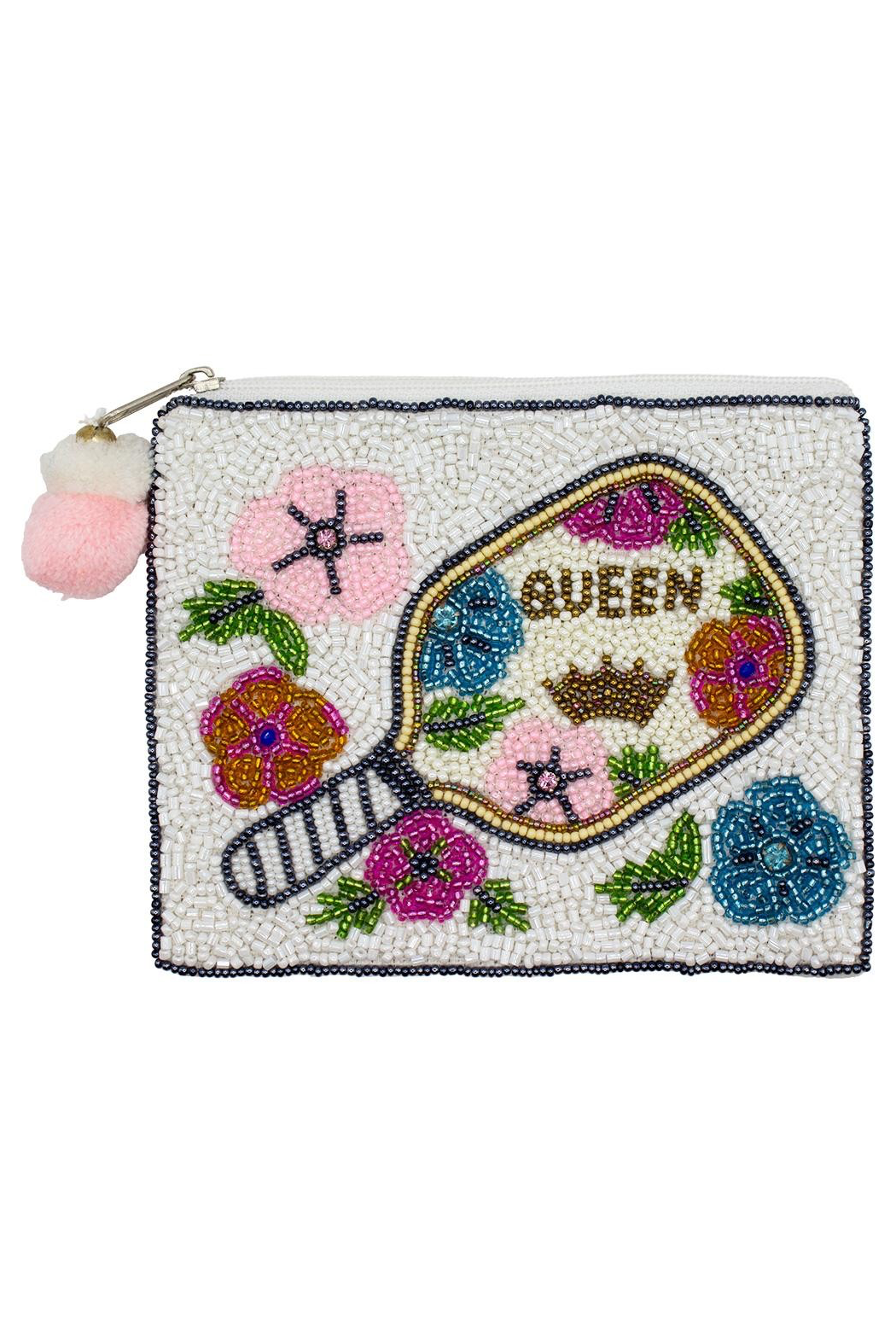 Pickleball Queen Beaded Pouch