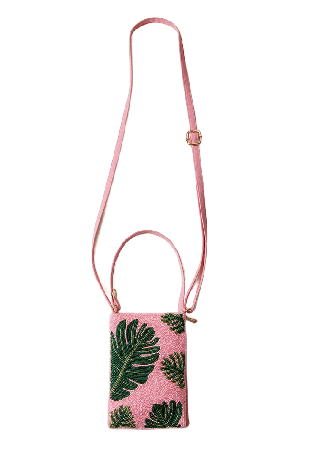 Tropical Beaded Cross Body Bag