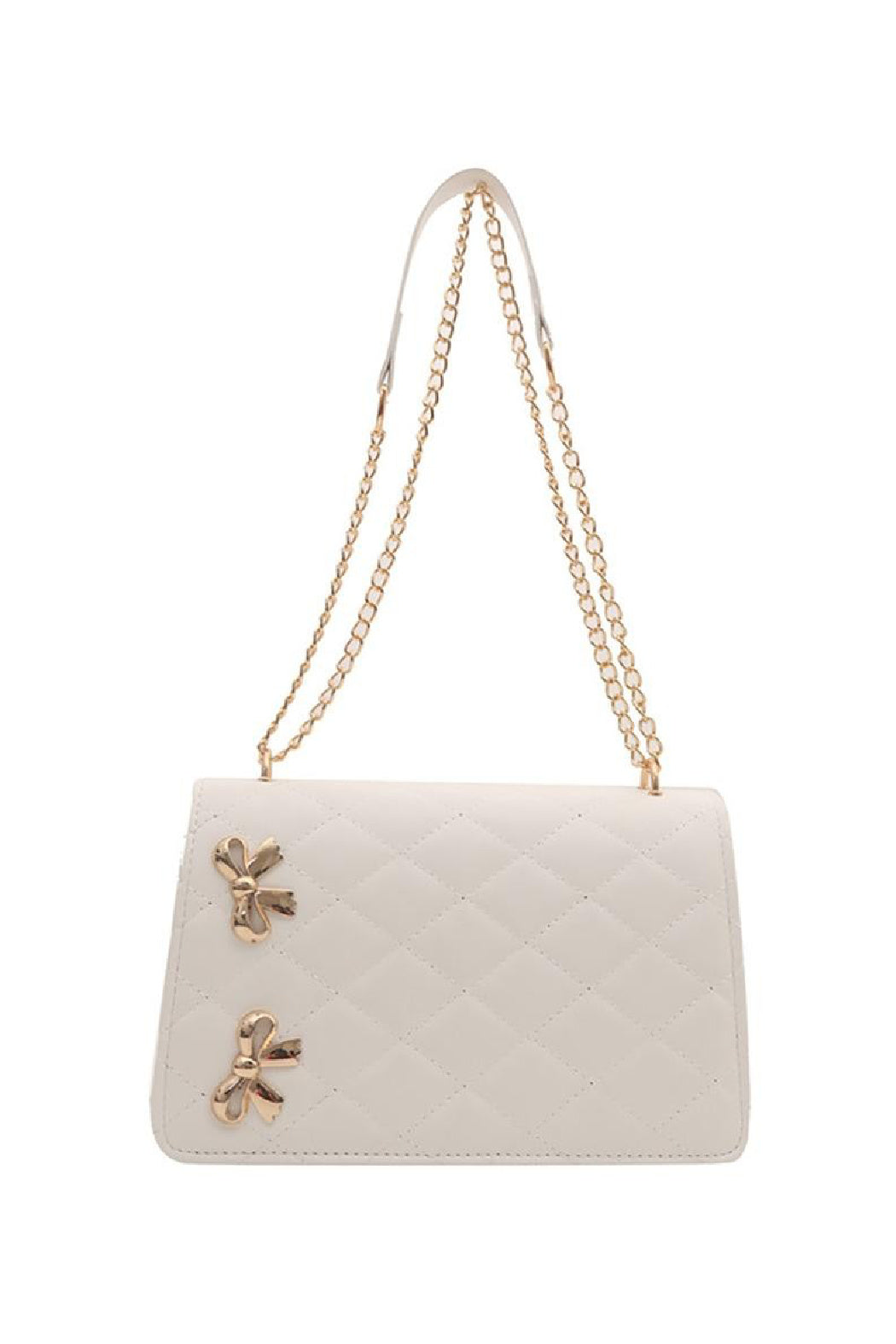 Quilted Bow Crossbody Bag