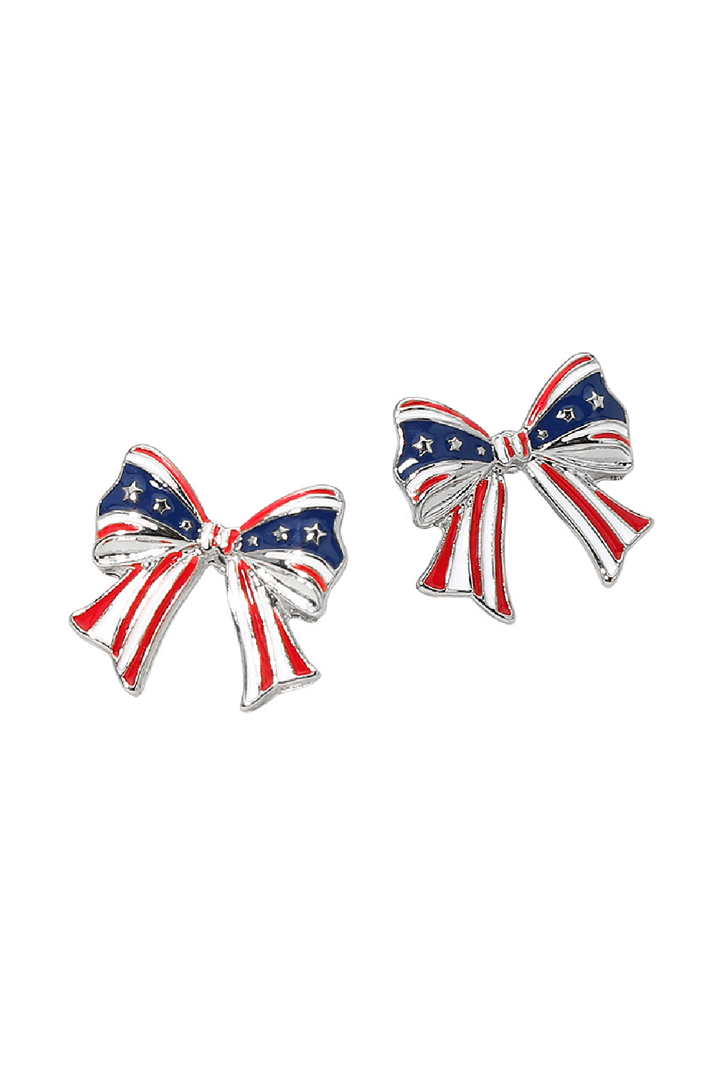 Patriotic Bow Earrings
