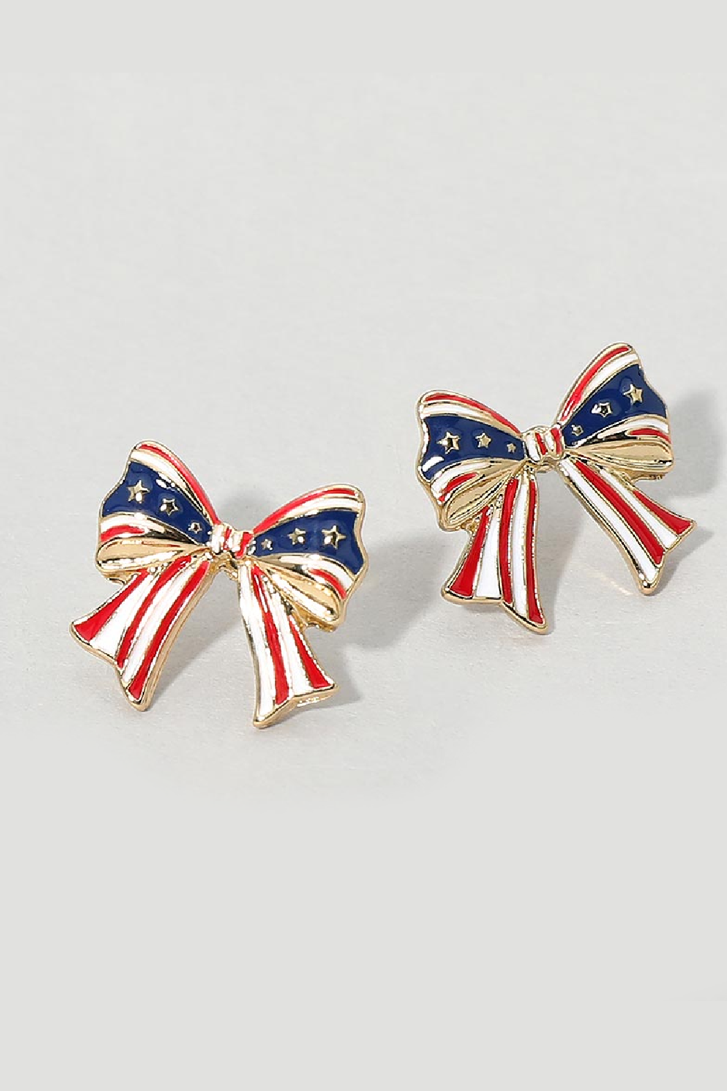 Patriotic Bow Earrings