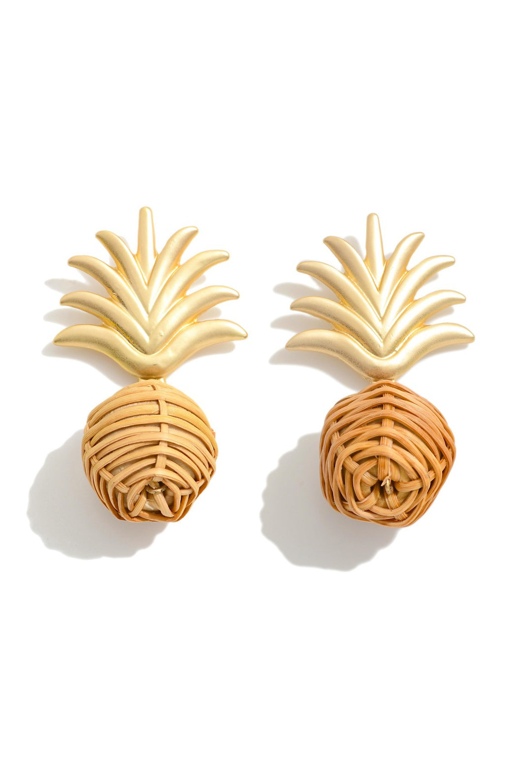 Raffia Pineapple Earrings