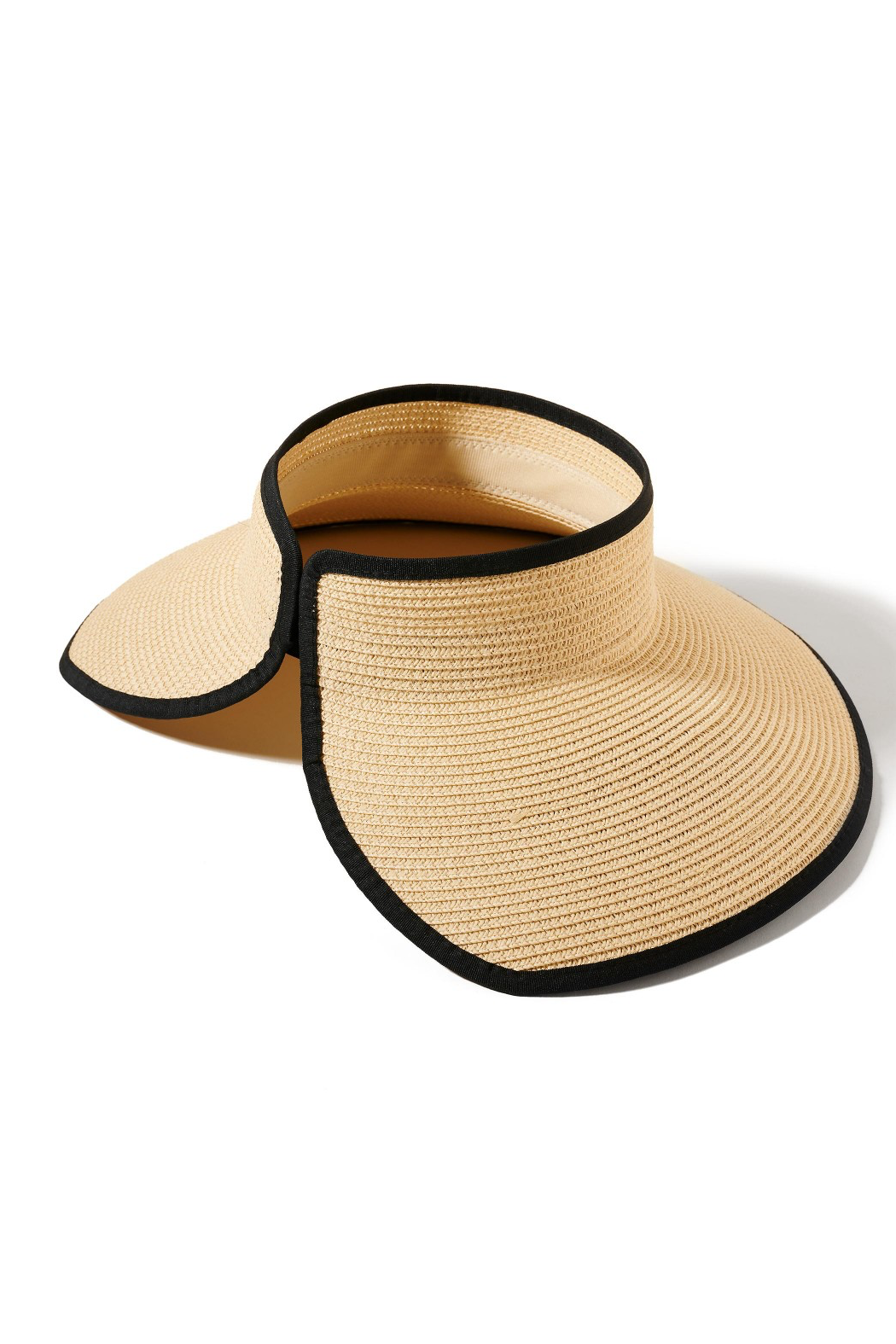 Black Border Straw Visor