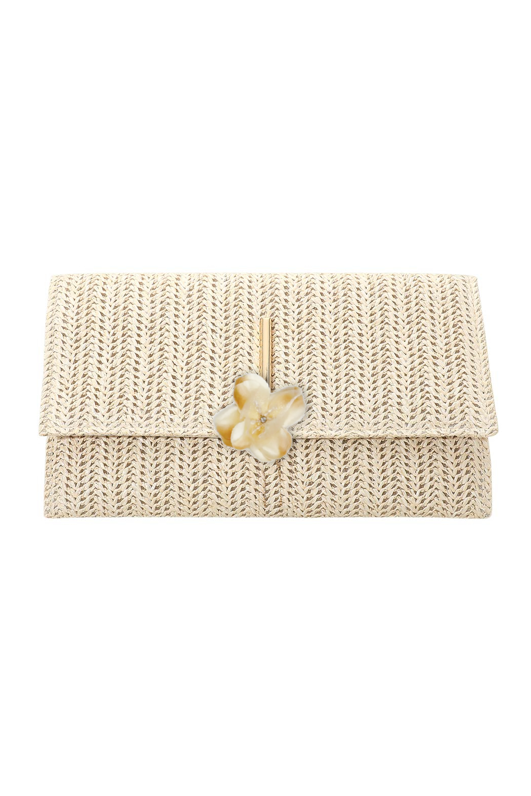 Rosey Straw Clutch Crossbody