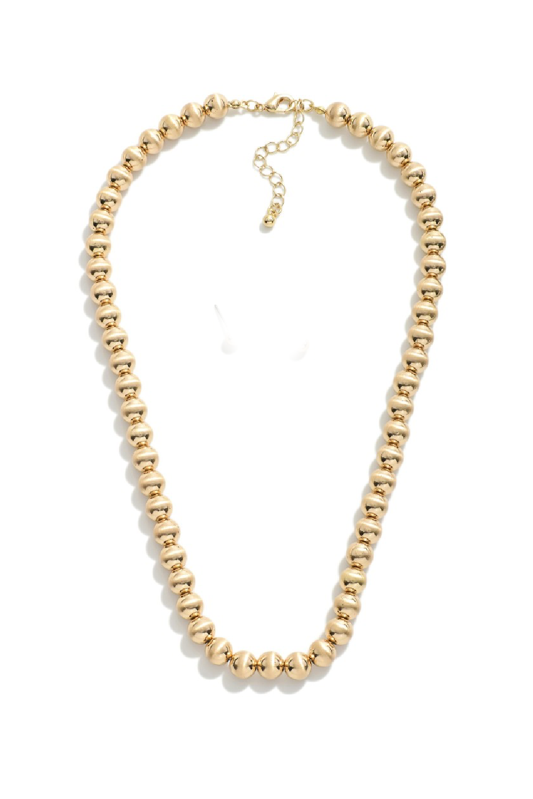 Satin Gold Bead Necklace