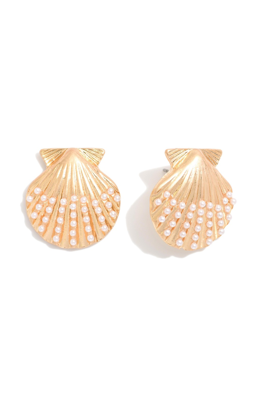 Pearl Scallop Shell Earrings