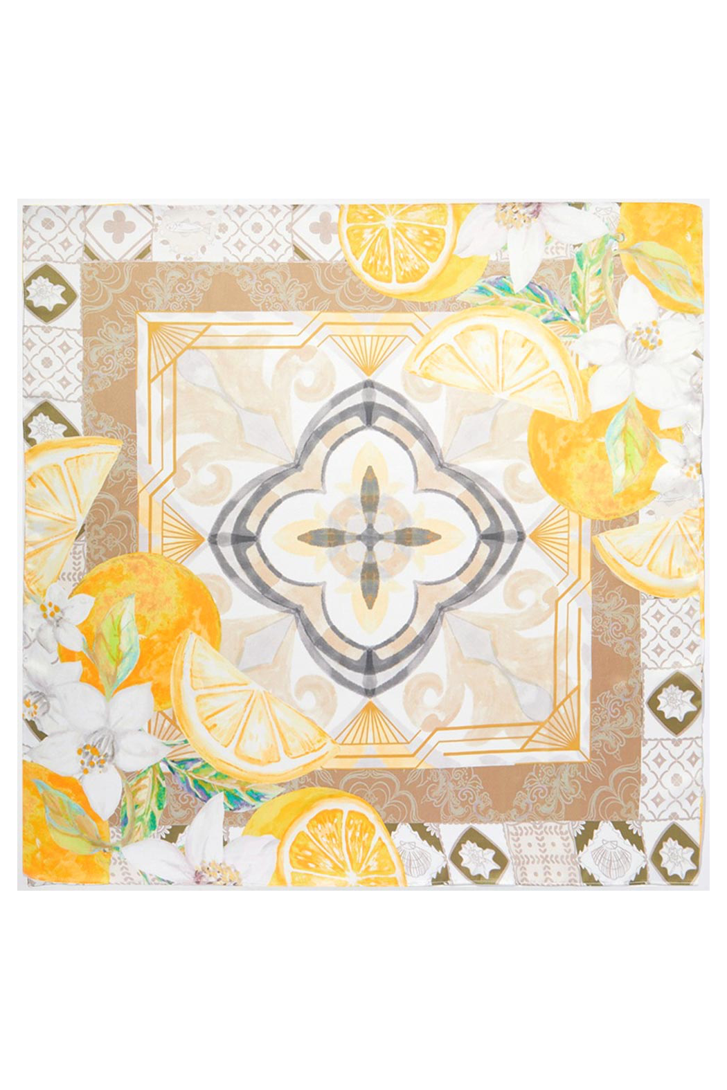 Vintage Palm Beach Orange Scarf