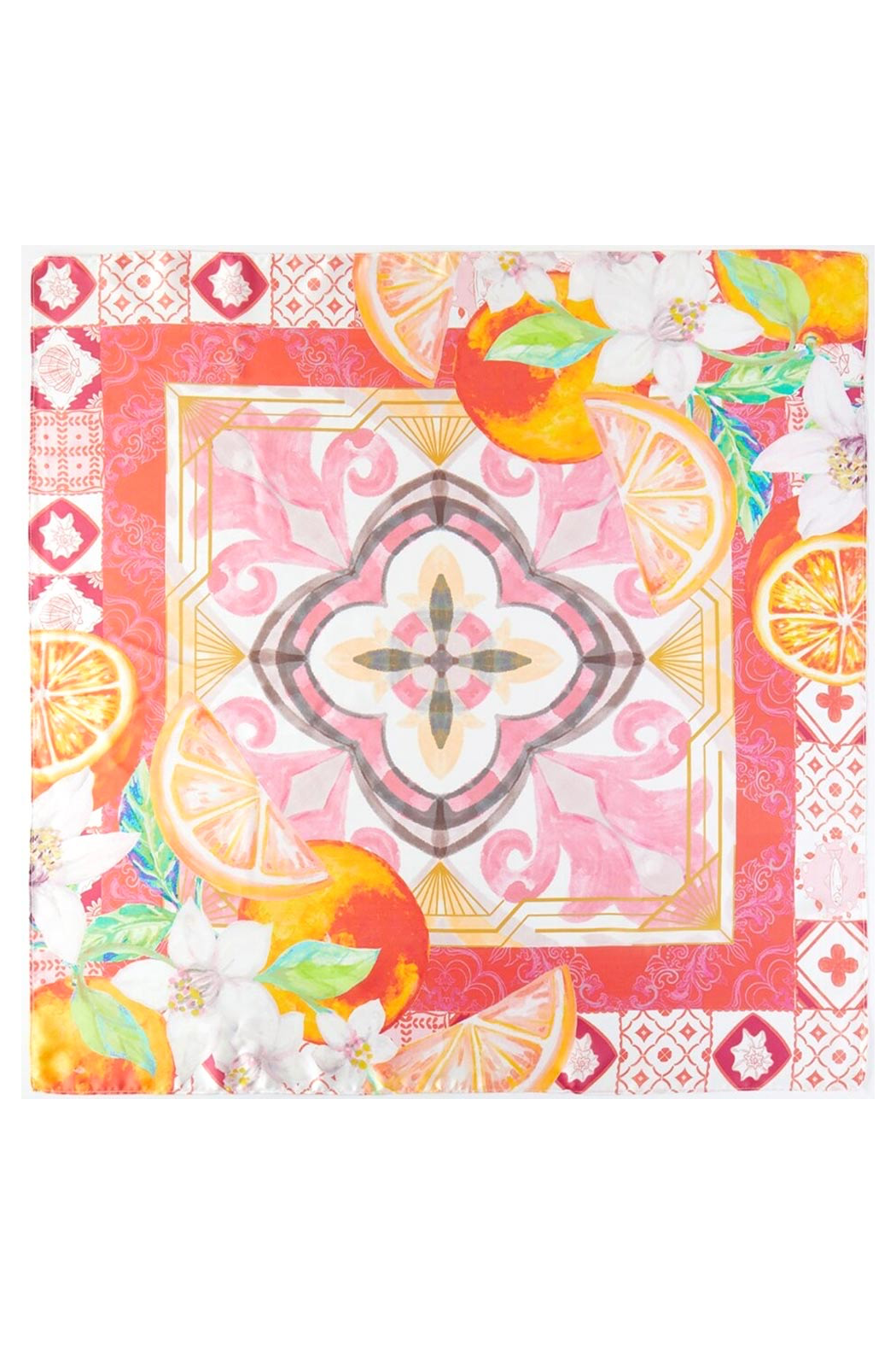 Vintage Palm Beach Orange Scarf